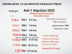 Η κατάσταση των Αναπληρωτών στην εκπαίδευση το 2025