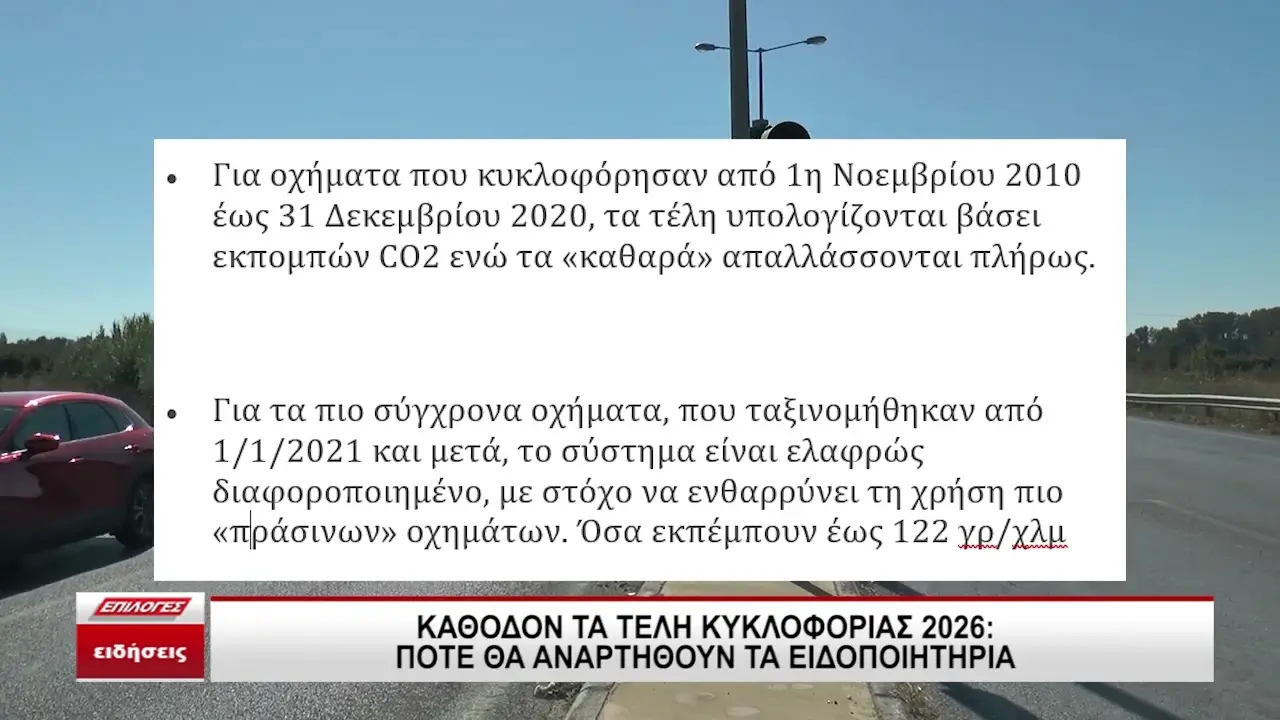 Τέλη Κυκλοφορίας 2026: Τι Πρέπει να Γνωρίζετε