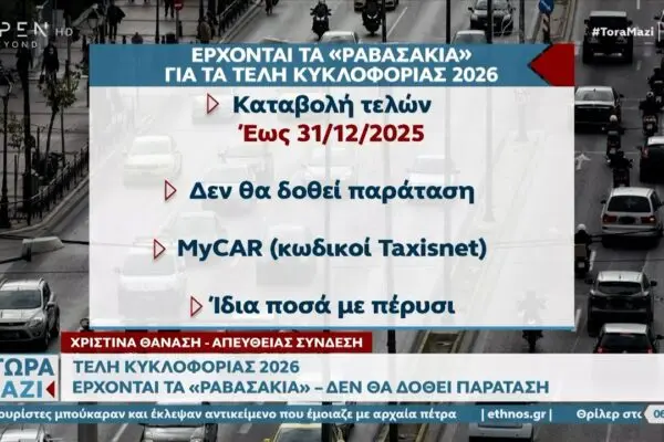 Τέλη Κυκλοφορίας 2026: Αλλαγές και Επιπτώσεις για τους Οδηγούς